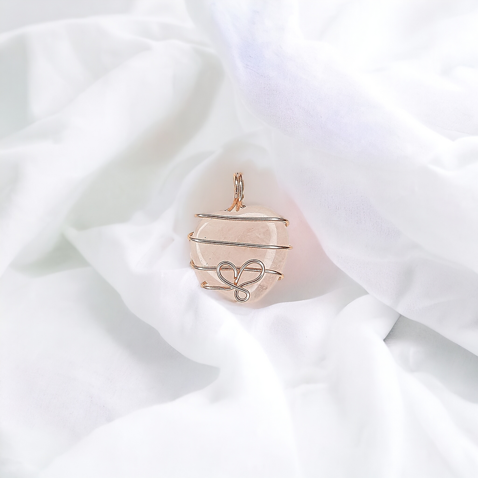 Thumbnail: Rose Quartz Mini Heart Pendant