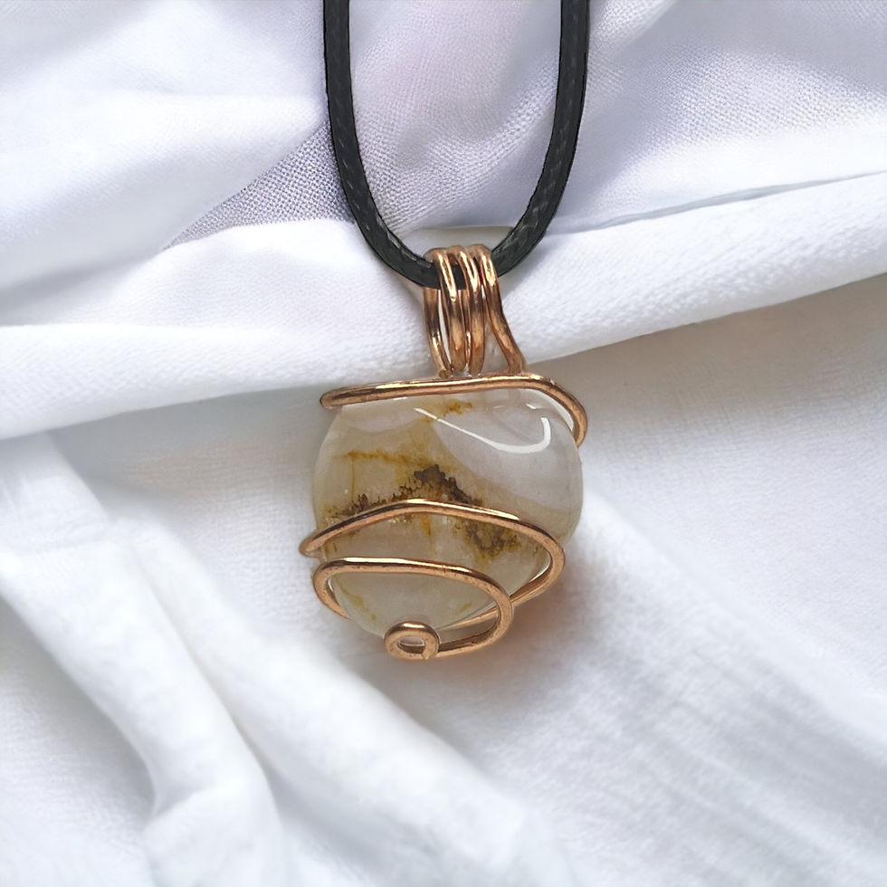 Thumbnail: Flower Agate Pendant