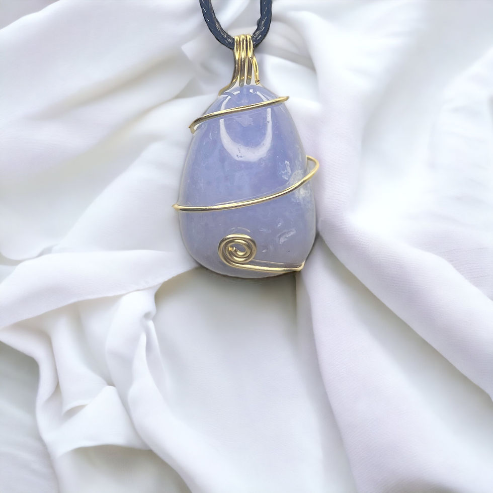 Thumbnail: Blue Lace Agate Pendant