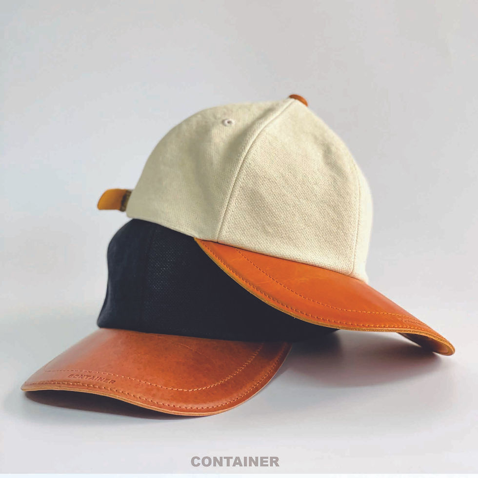 Thumbnail: Leather Cap Black/Black