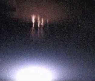 SPRITE ABOVE THE LIGHTNING REVEALS THE FIRMAMENT ABOVE IT