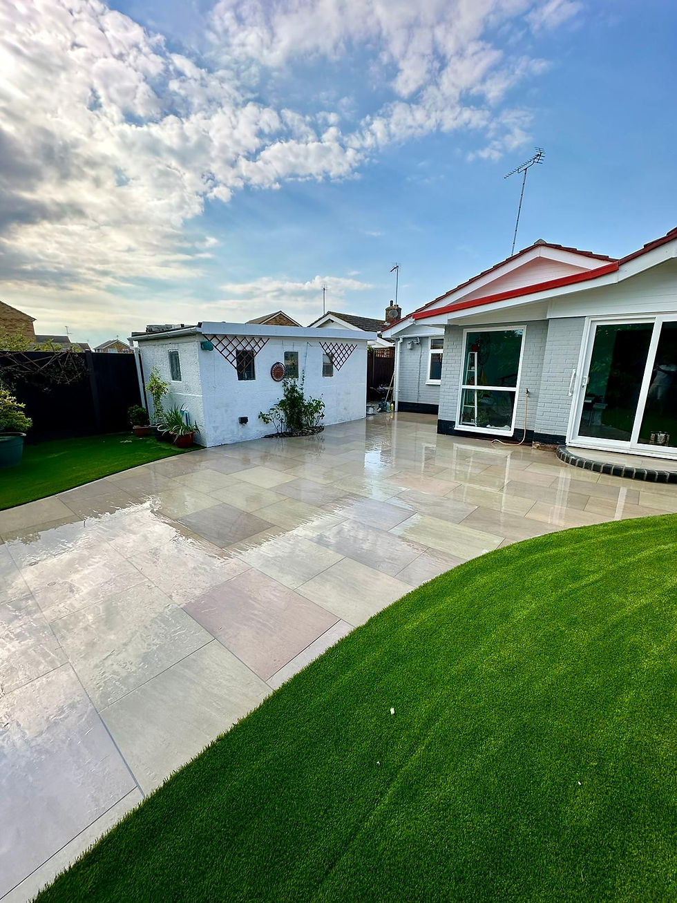 Thumbnail: Raj Green Porcelain Paving Slabs 900x600x20mm From £23m2