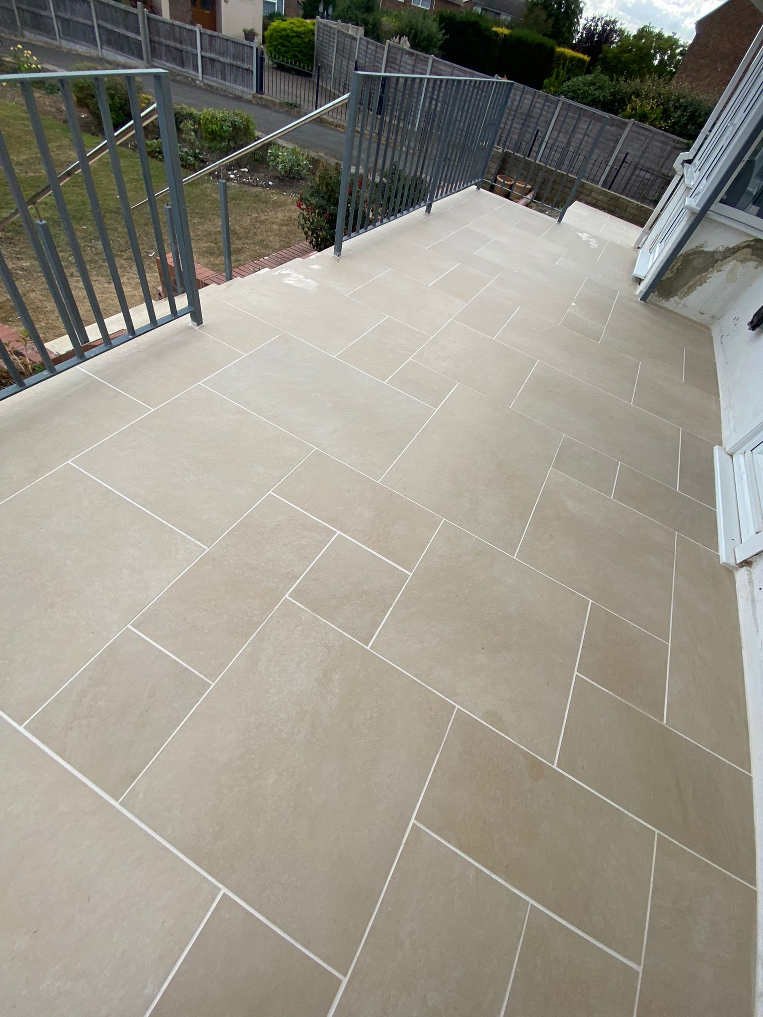Milton Buff Mixed Size Porcelain Paving Slabs From £28.80m2