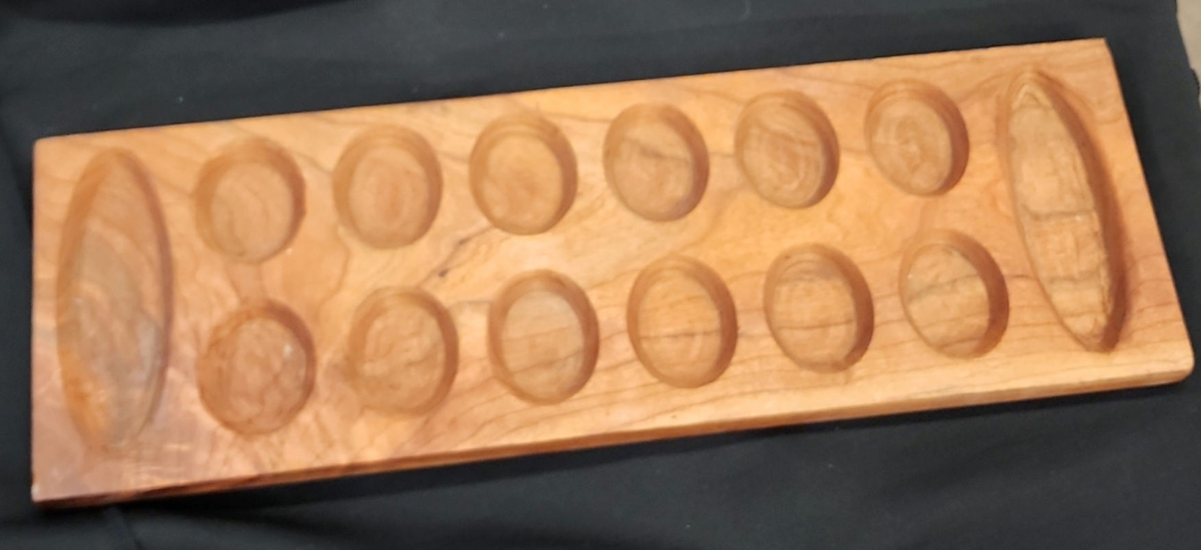 Mancala Board-Single Wood