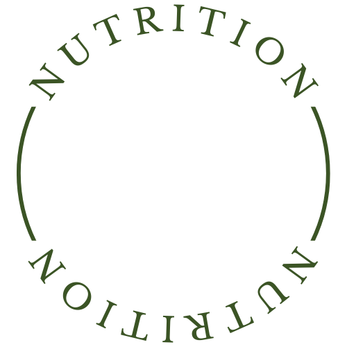 Nutrition text in a circle, reading Nutrition, and Anees.SA visible text.