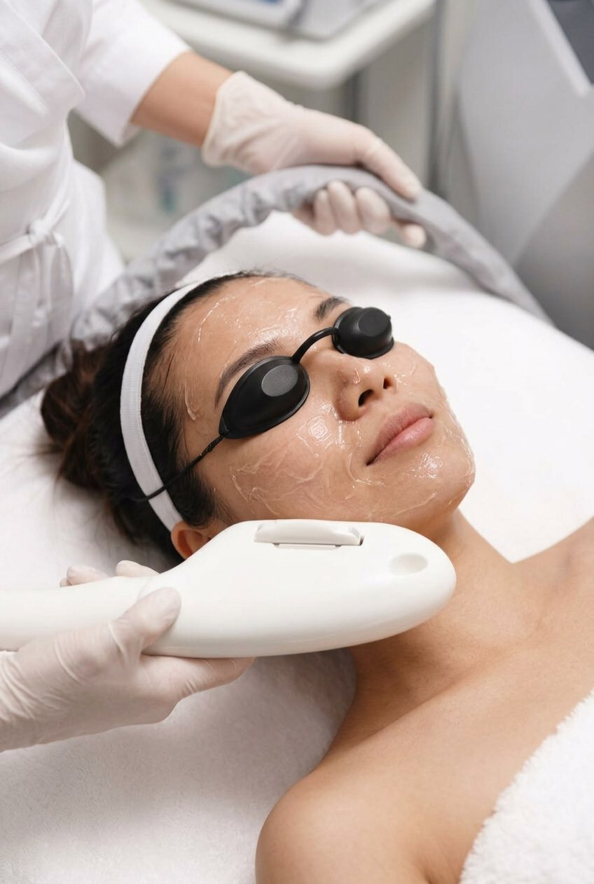 IPL treatment on the face at Reborne, Marylebone, London