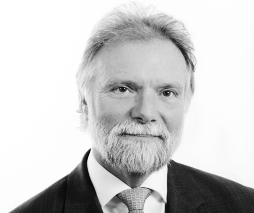 Middle-aged man with beard in suit and tie