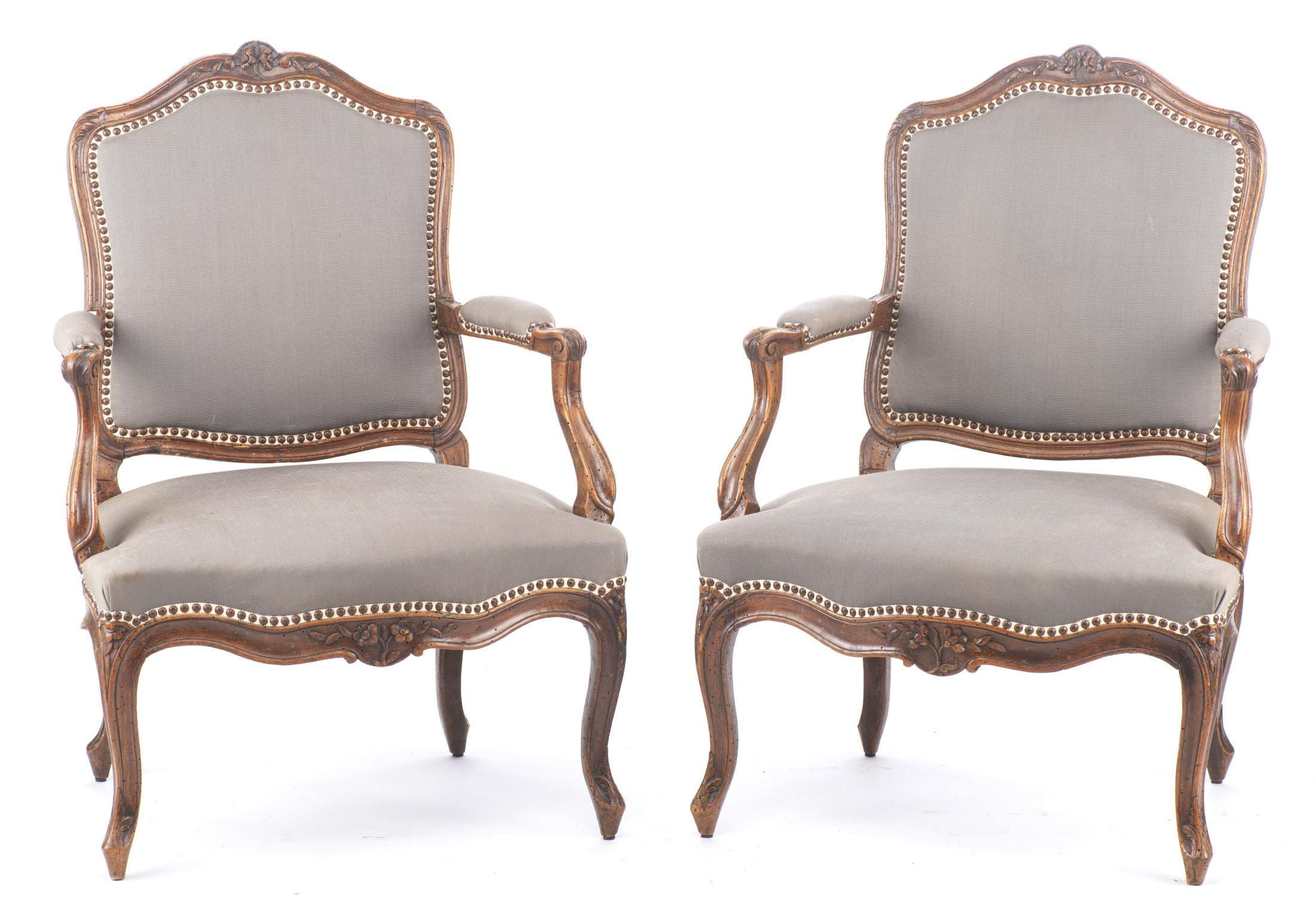 Pair of Louis XV  armchairs