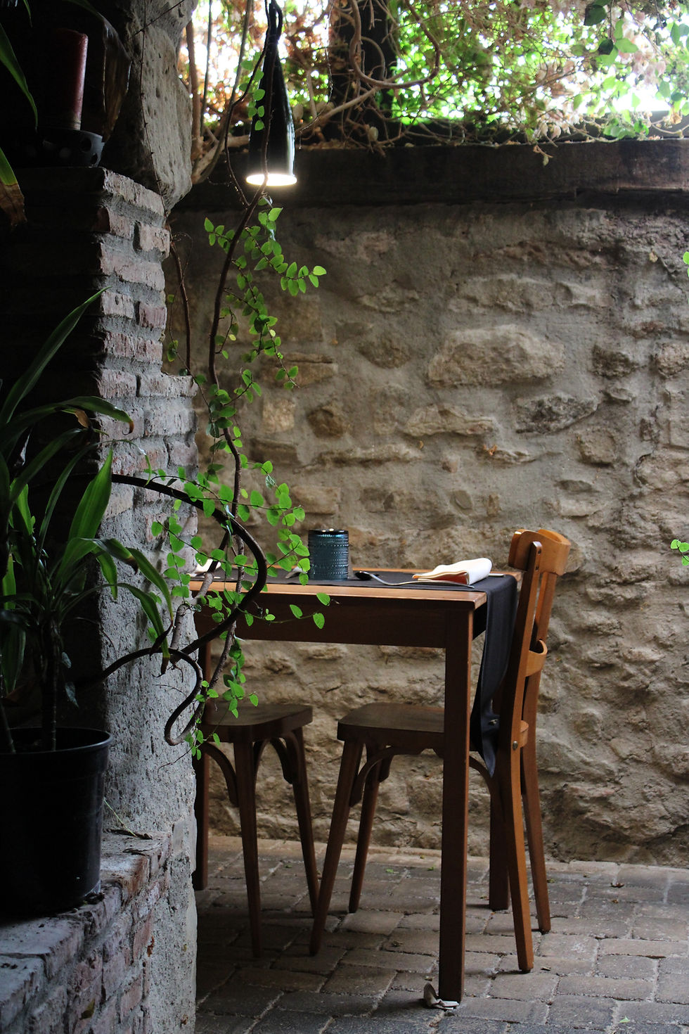 Taula restaurant Cal Wemi