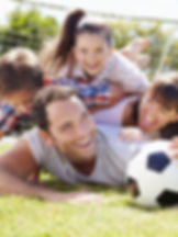 Football Player with Family