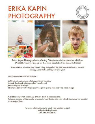 Special kids photography promo!