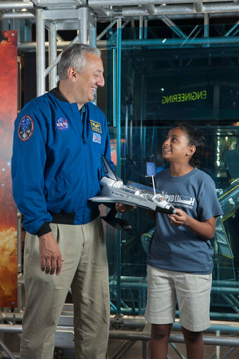 Mike Massimino at the Intrepid Museum