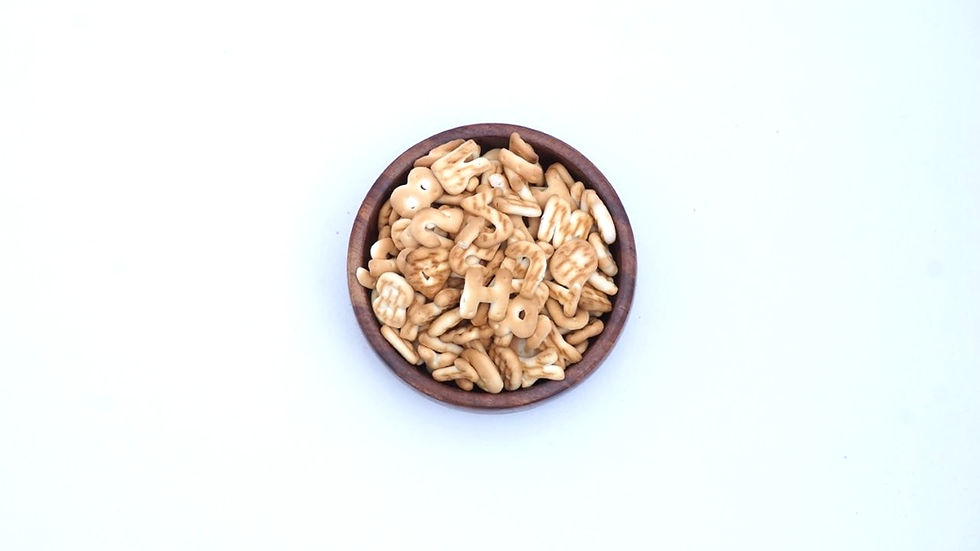 Thumbnail: Letters and Numbers shaped Biscuit - 200Gm