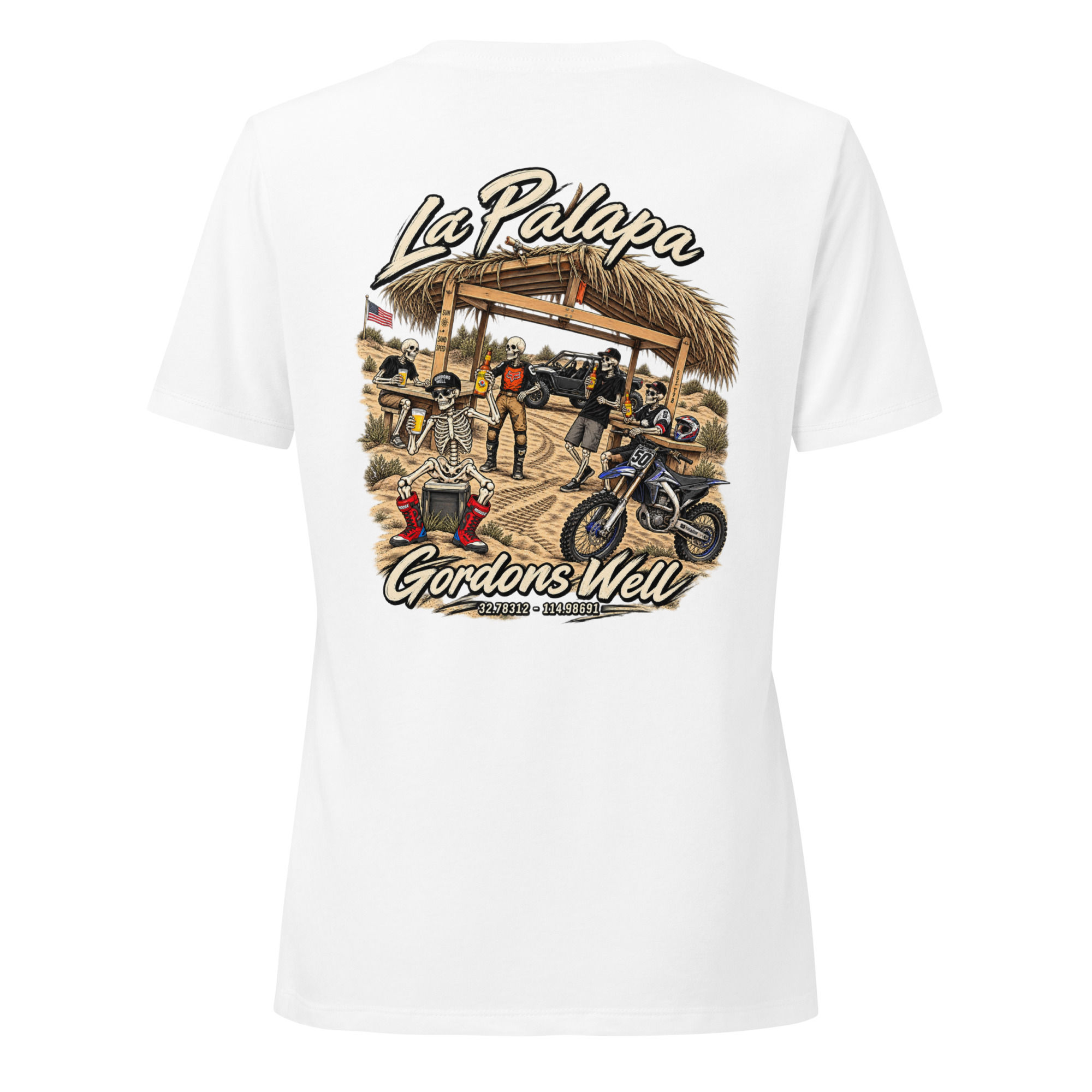 La Palapa-Women’s relaxed v-neck t-shirt