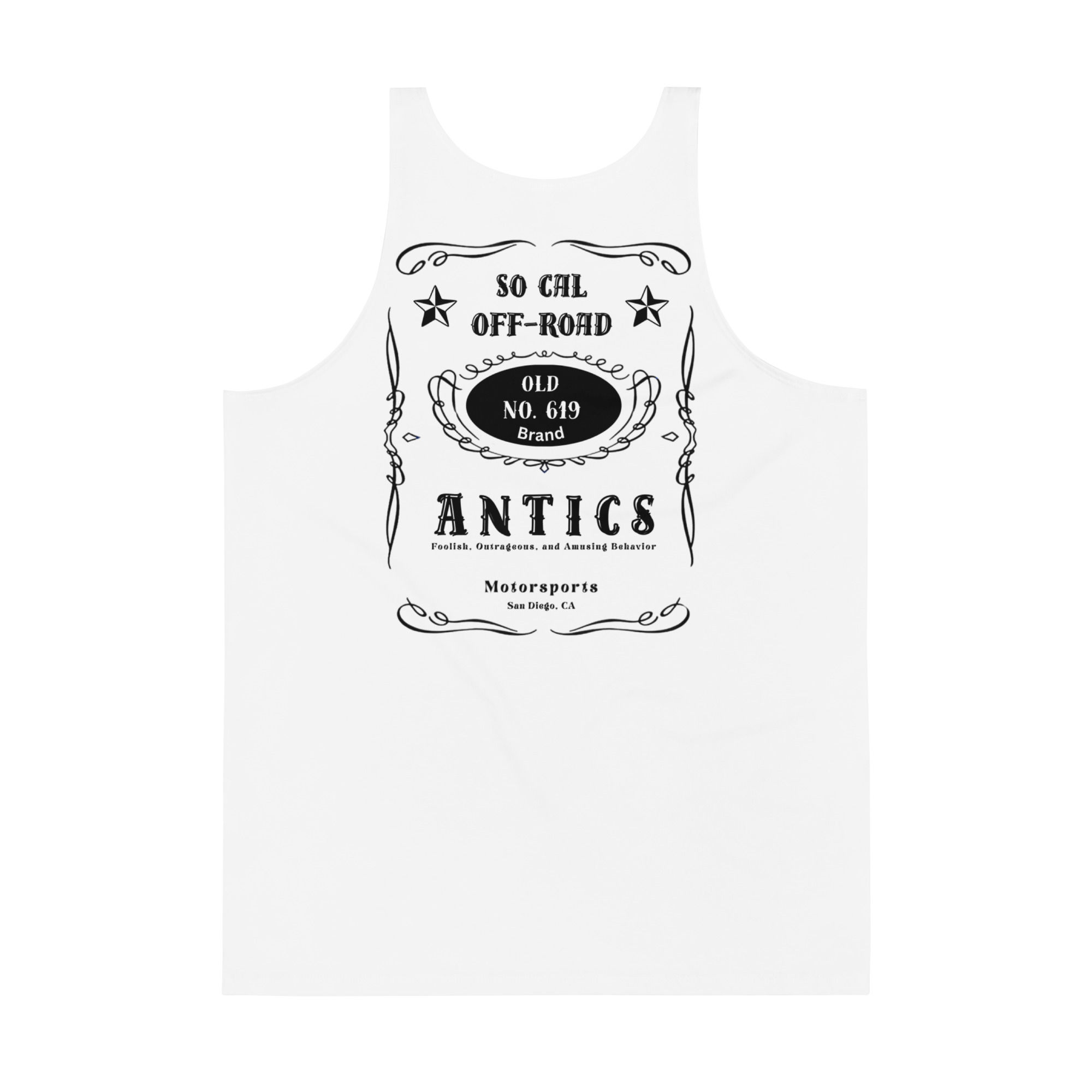 Whiskey Print Unisex Tank Top