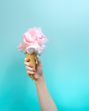 Algodón de azúcar helado