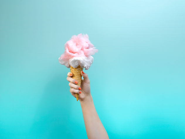 코튼 캔디 아이스크림