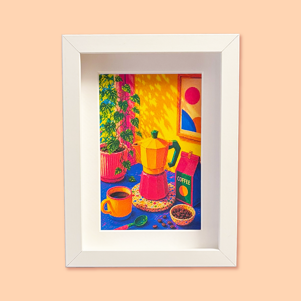 Küçük resim: Coffee Corner Çerçeveli Poster