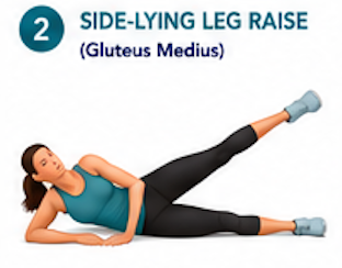 glute sidelying leg raise example