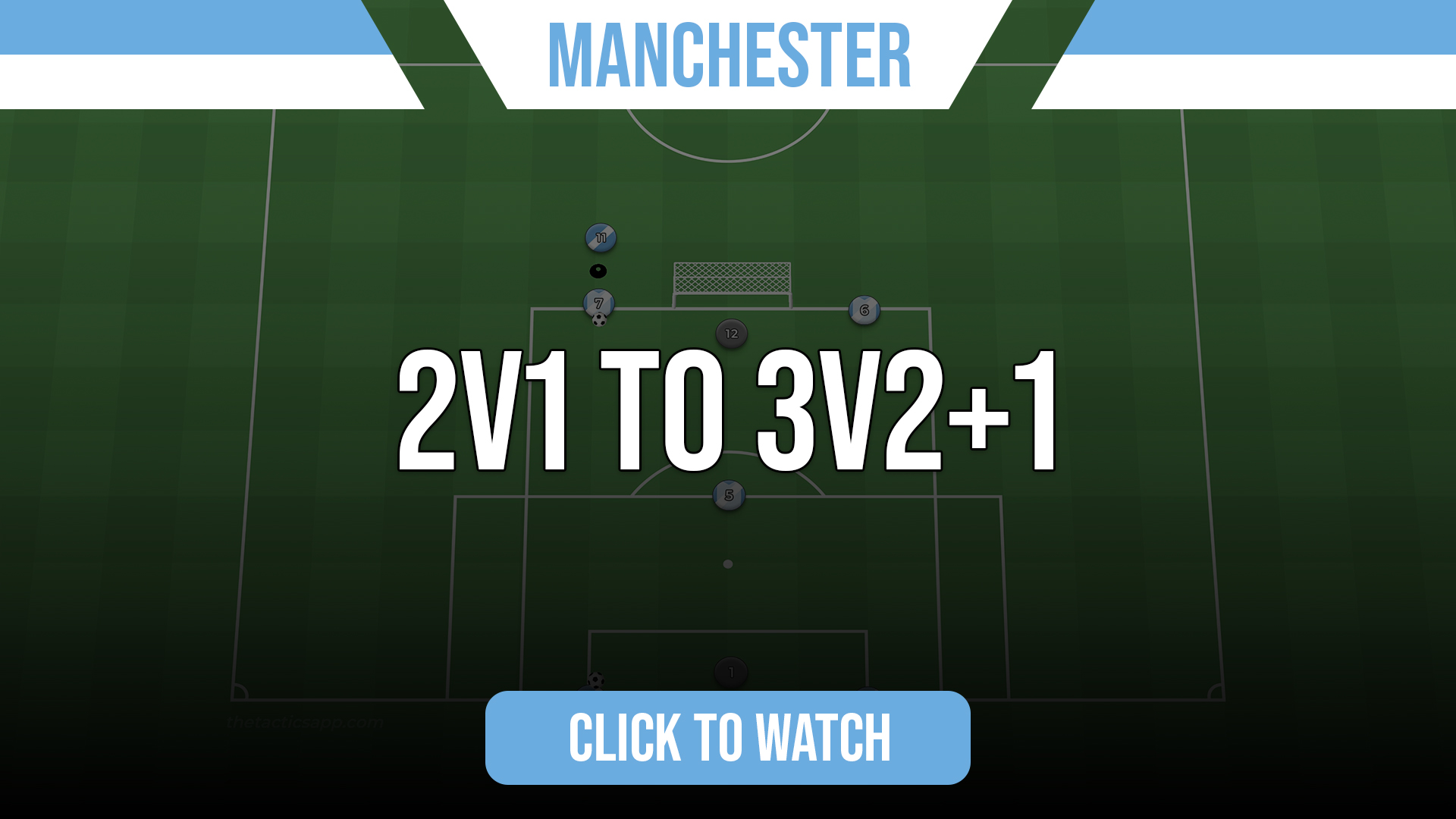 Manchester 2v1 to 3v2+1 