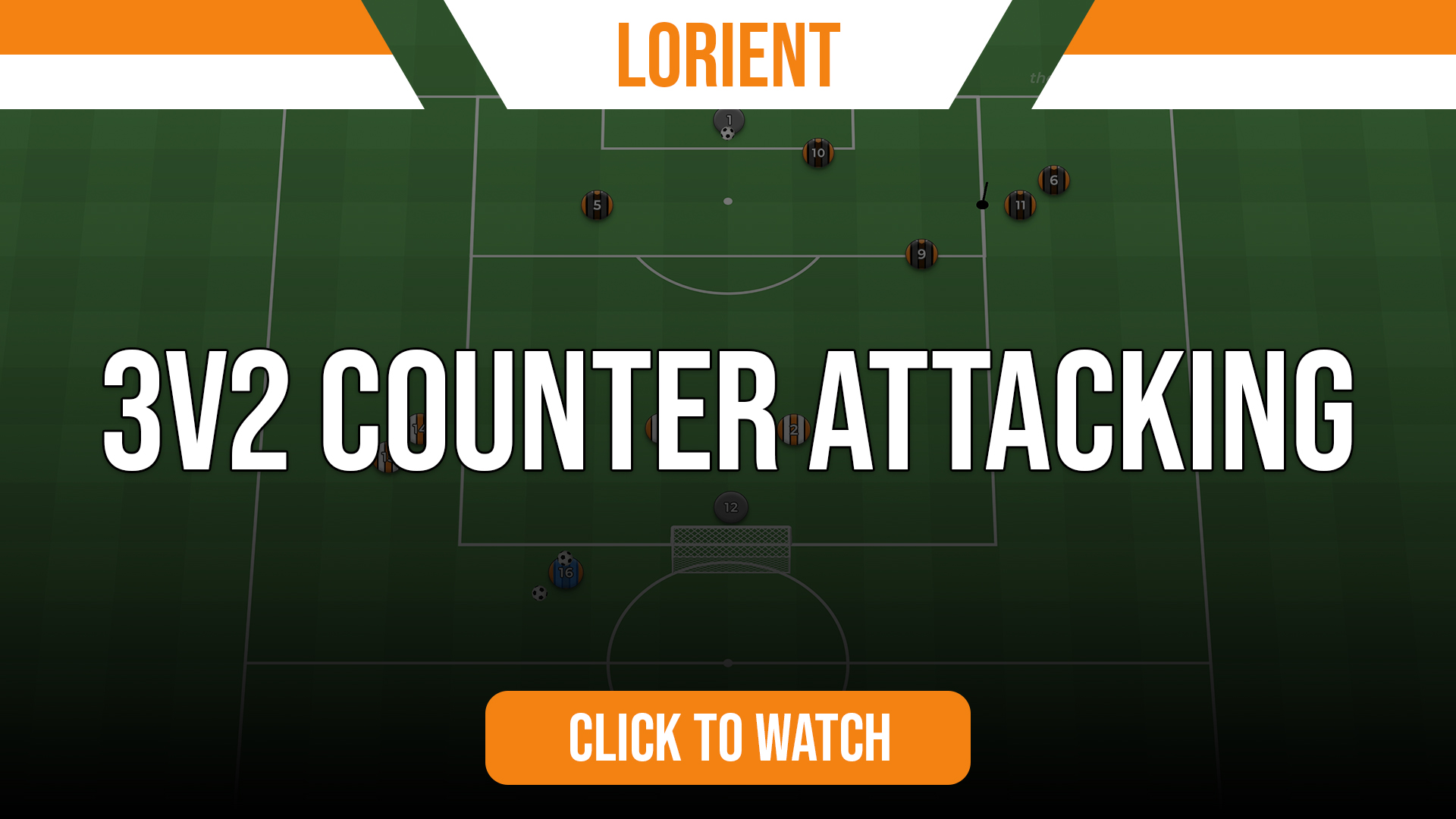 Lorient 3v2 Counter Attacking