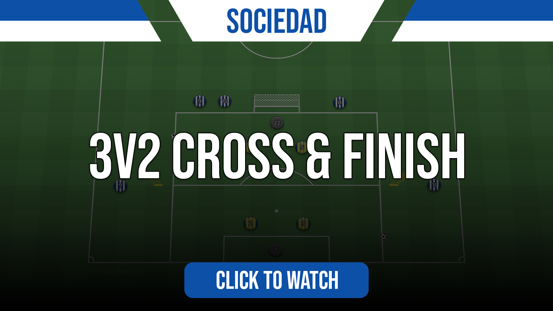 Sociedad 3v2 Cross & Finish