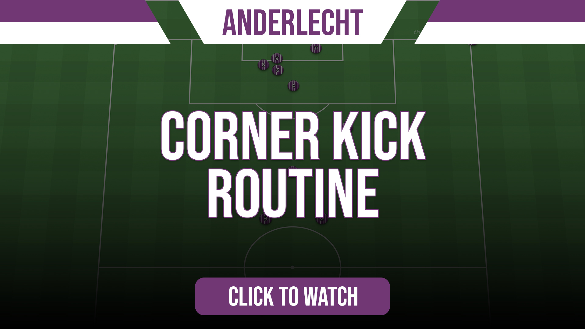 Anderlecht Corner Kick Routine