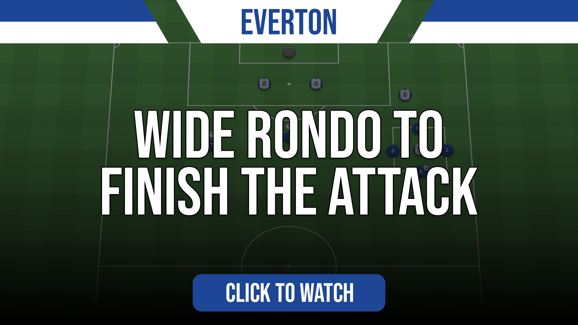  Everton Wide Rondo to Finish the Attack