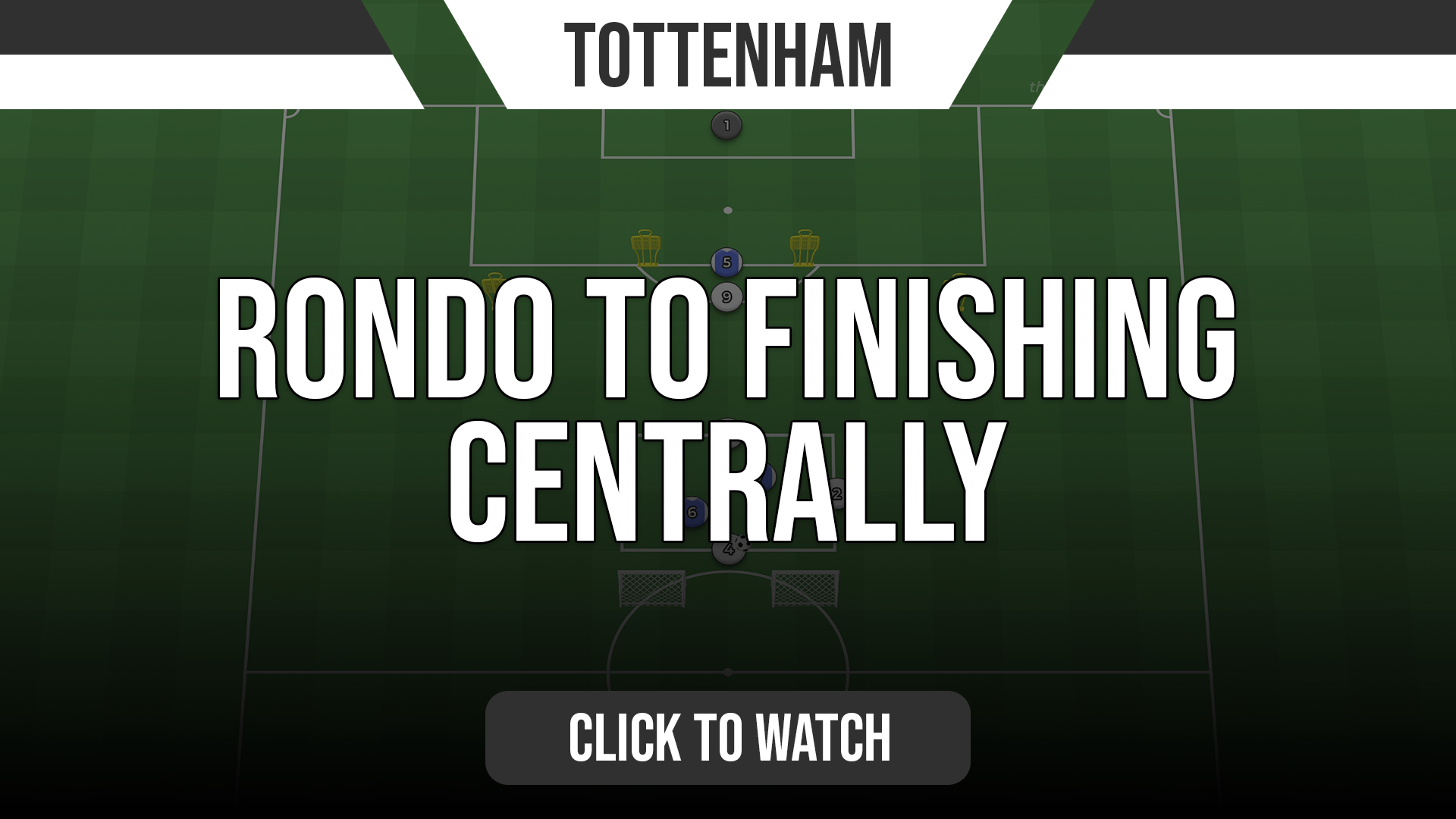 Tottenham Rondo to Finishing Centrally