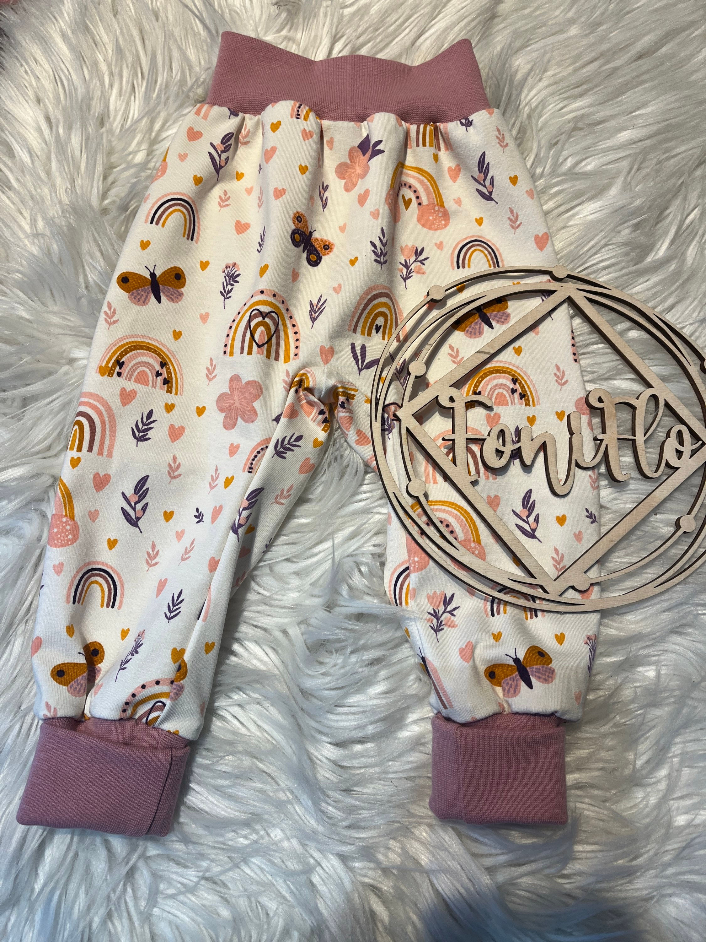 Pumphose Regenbogen/Blume 68