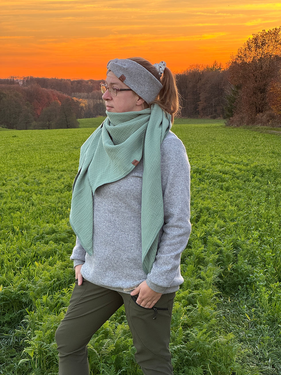 XXL Musselintuch Mint grün