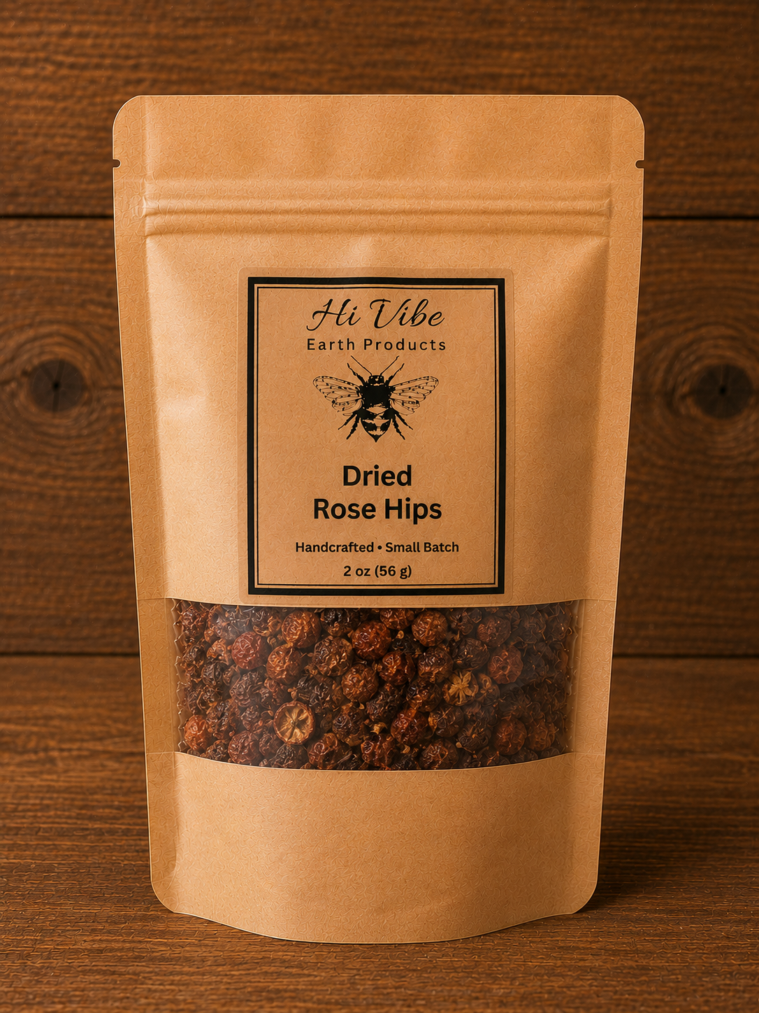 Dried Rose Hips Hi Vibe Honey Bees & Apothecary.