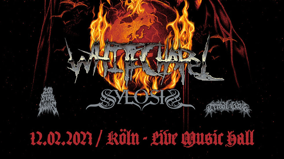 WHITECHAPEL · SUPPORT: SYLOSIS + 200 STAB WOUNDS + TRIBAL GAZE