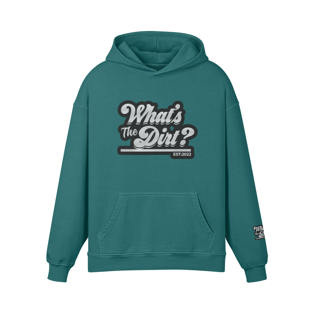 Classic What's The Dirt Logo - Oversized Washed Hoodie