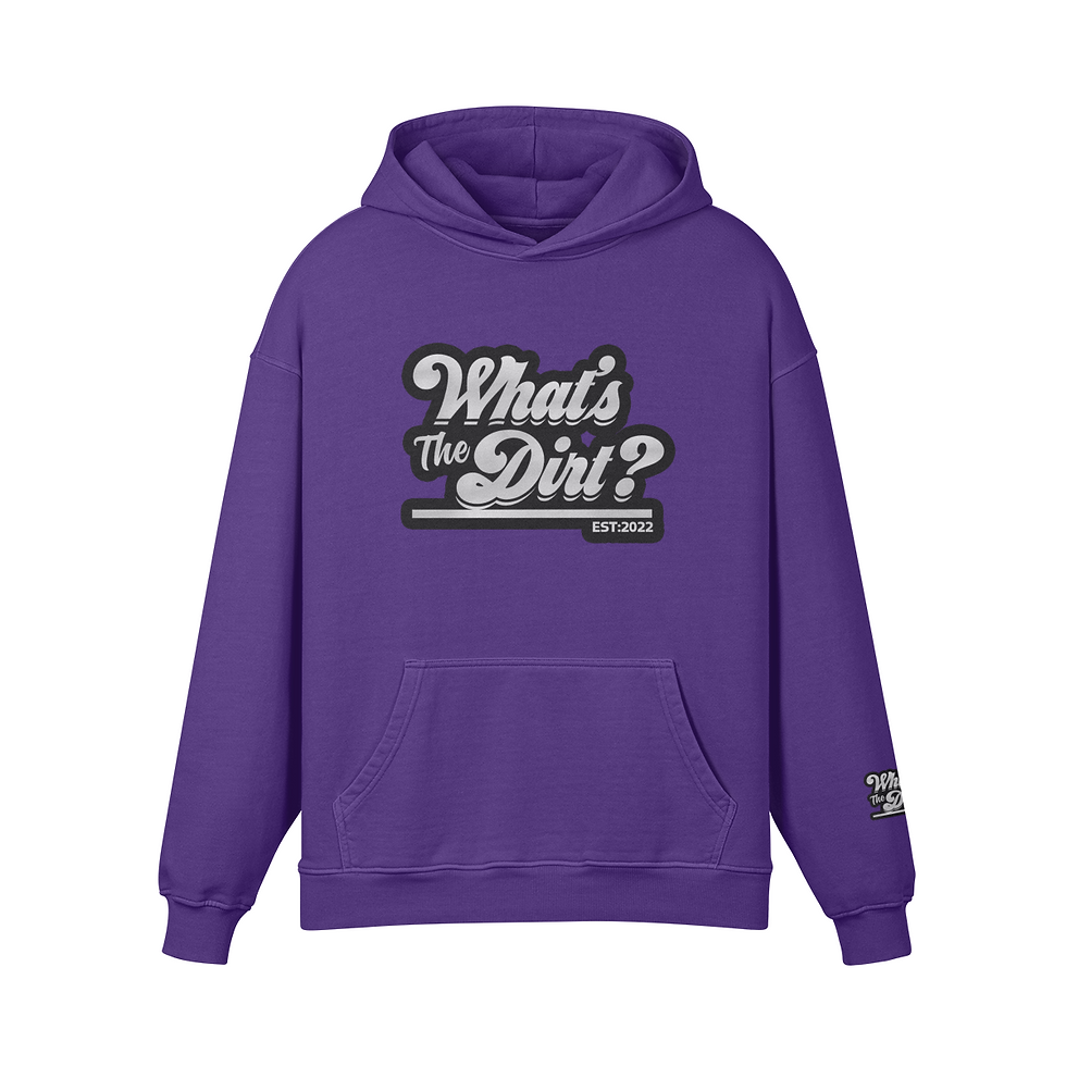 Thumbnail: Classic What's The Dirt Logo - Oversized Washed Hoodie