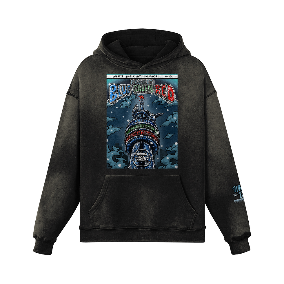 Thumbnail: WTD - Blue Green Red - Heavyweight Hoodie