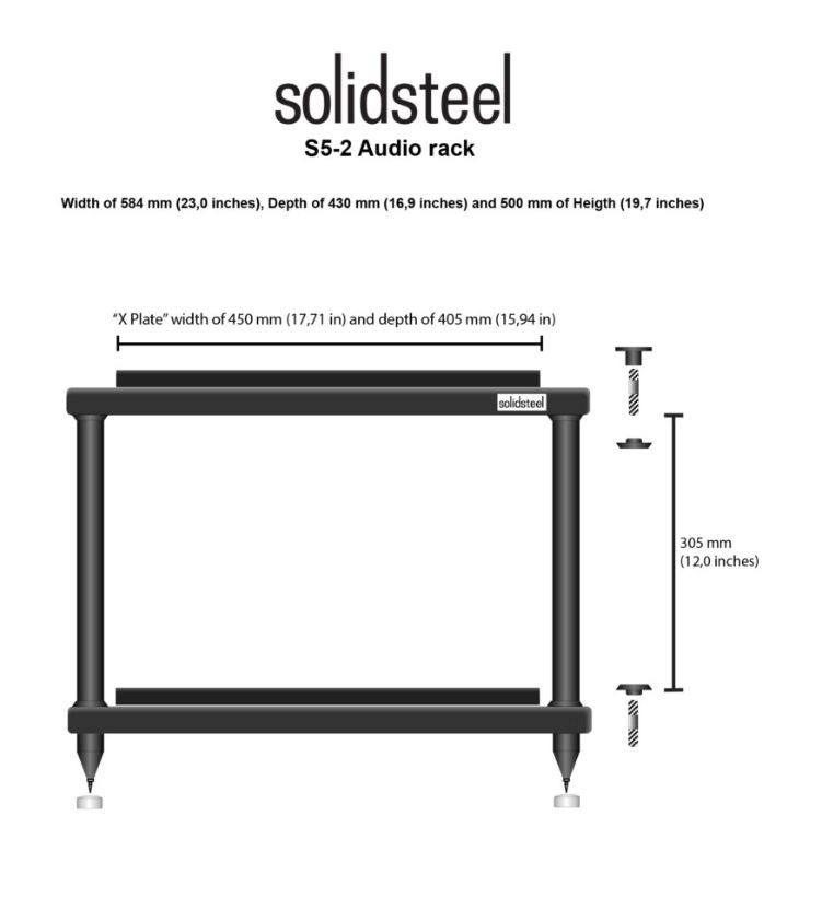 Thumbnail: Solidsteel S5-2 Advanced Hi-Fi Rack 2-tier