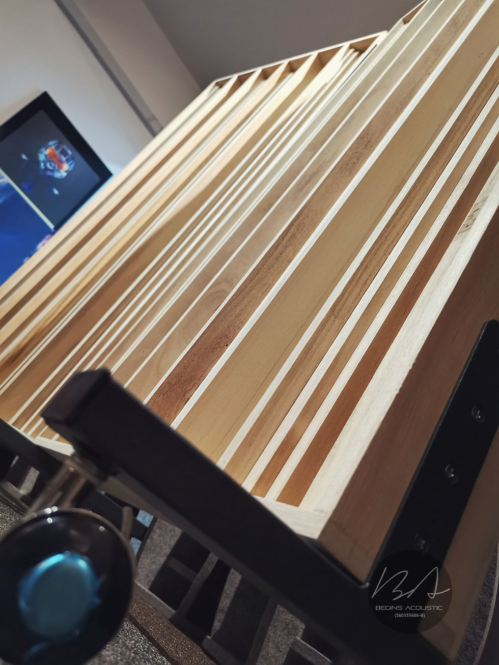 Thumbnail: BA Full Ranger Wood Diffuser Acoustic Panel W/WO Roller