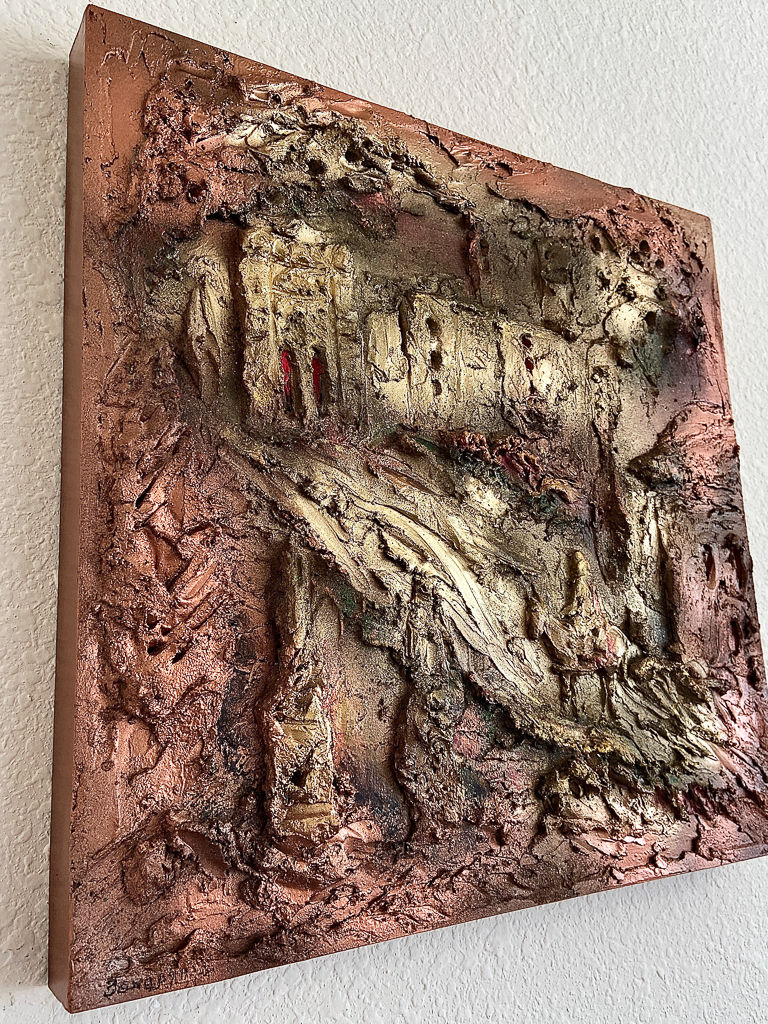 Thumbnail: "On the Way to Jerusalem" Textured Painting