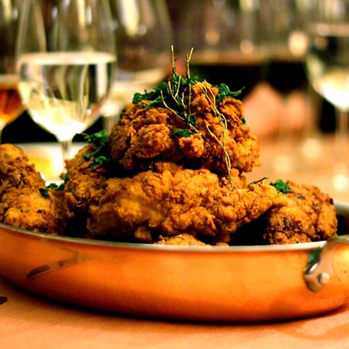 Champagne & Fried Chicken Dinner at Coleman Crest Farm