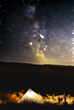 Milky way with Campsite
