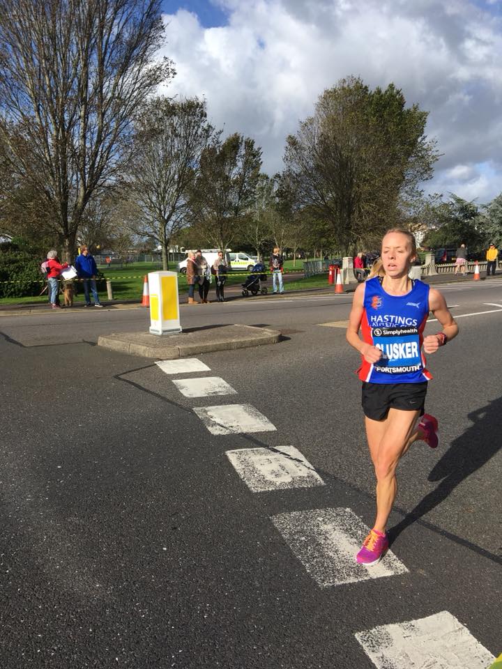 Our very own Stacey Clusker who ran