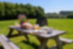 Alfresco dining with a view
