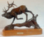 Bronze Elk Sculpture
