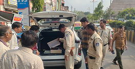 स्टेटिक सर्विलांस टीम द्वारा लगातर चैकिंग की कार्यवाही की जा रही है