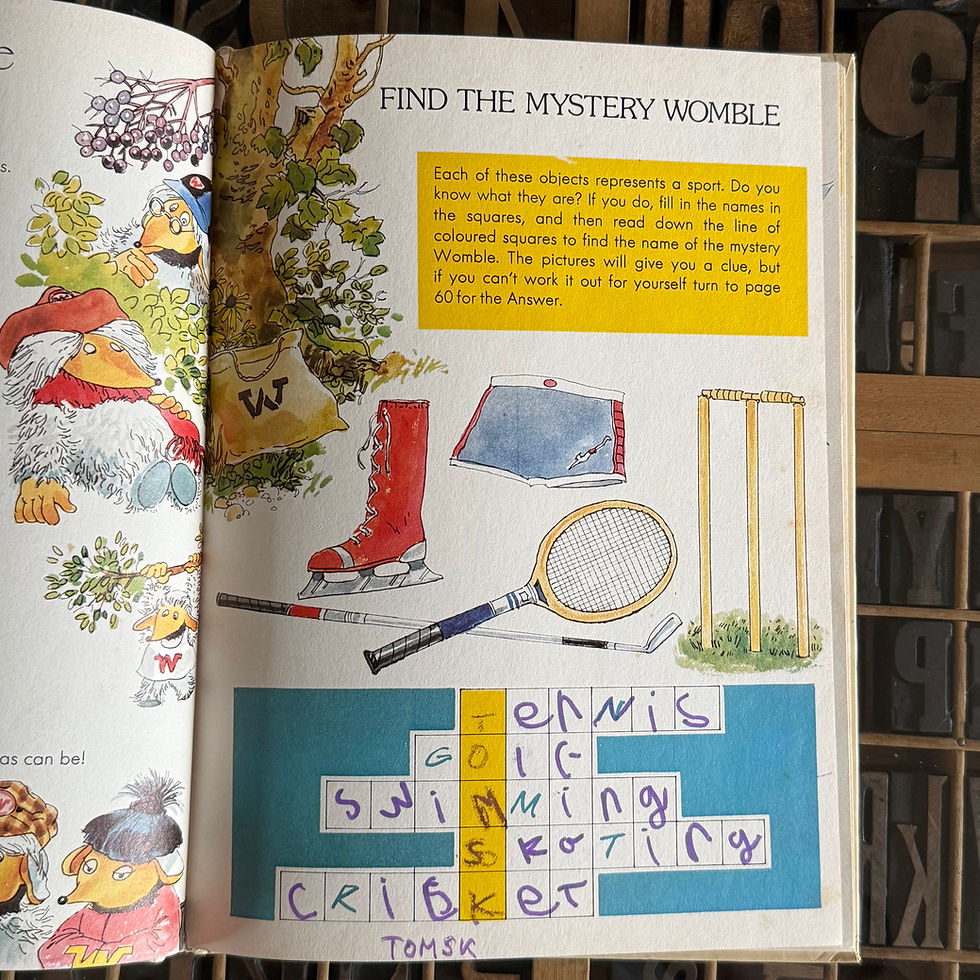 Thumbnail: The Wombles annual 1978