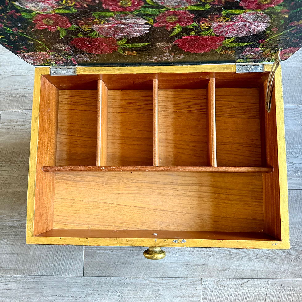 Thumbnail: Midcentury sewing box on legs