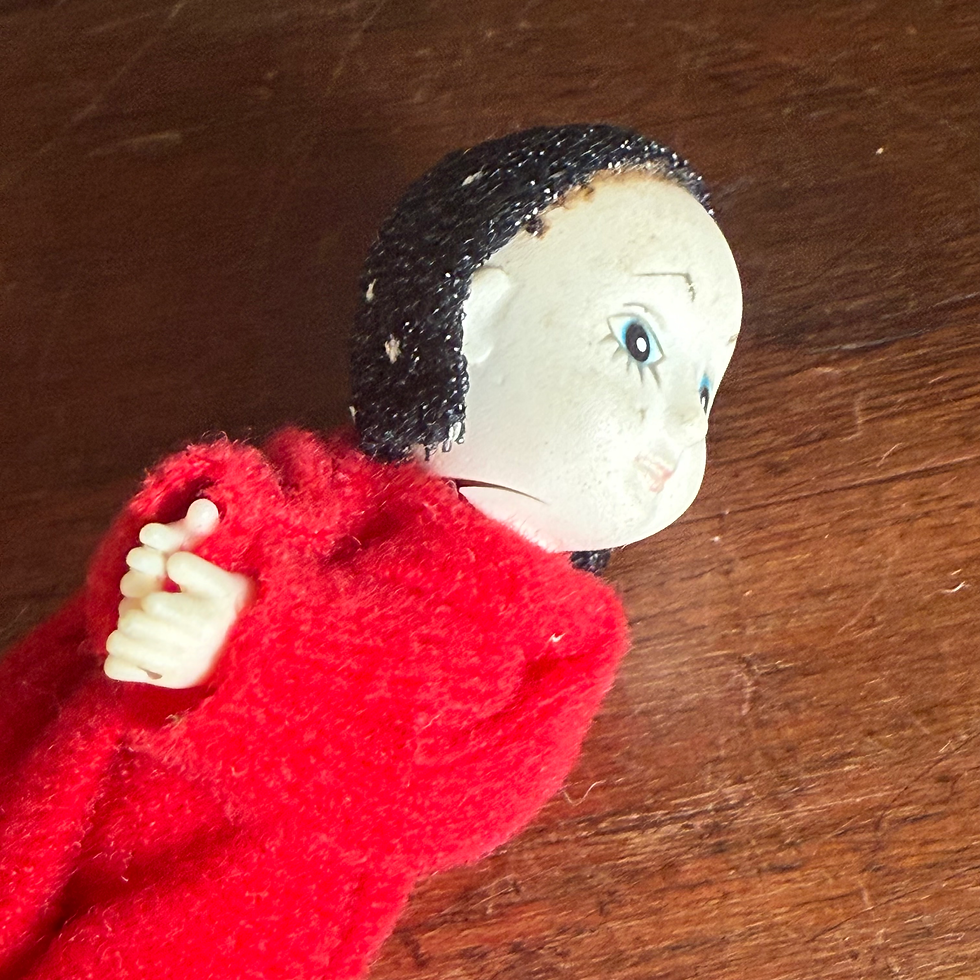 Thumbnail: Vintage clown/doll pencil hugger, topper