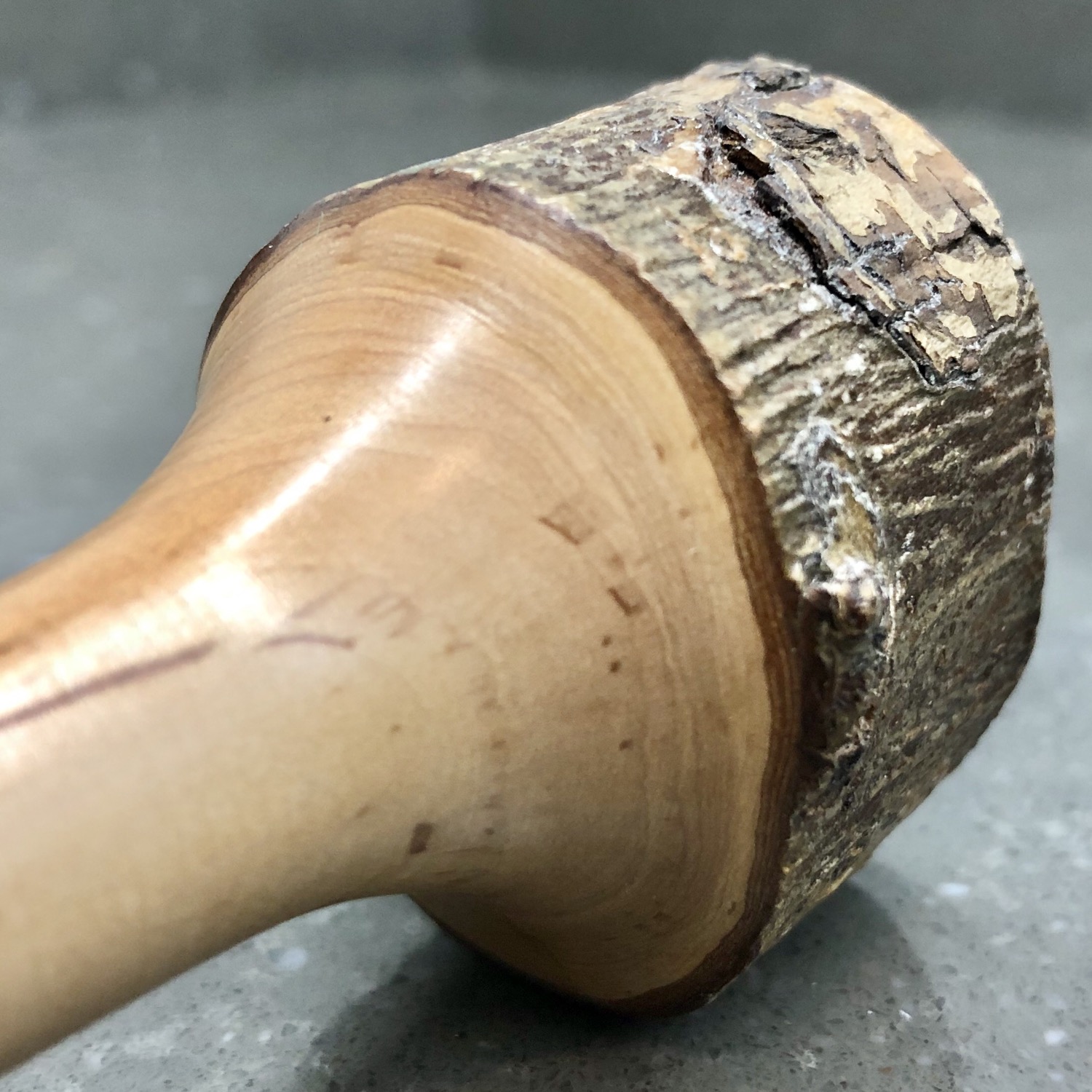 MINIATURE HANDMADE WOODEN VASE