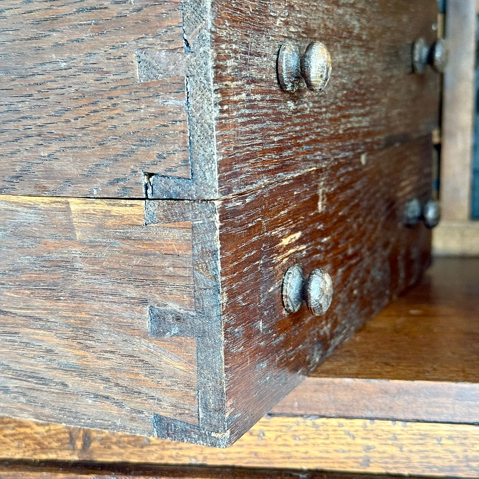 Thumbnail: Set of three vintage replacement drawers 